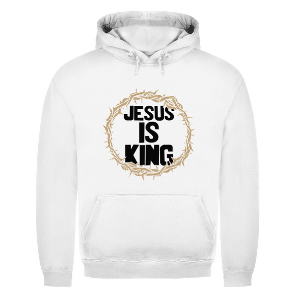 Herren Hoodie jesus is king dornenkrone