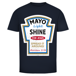 Herren T-Shirt mayo light shine matthew 5:16