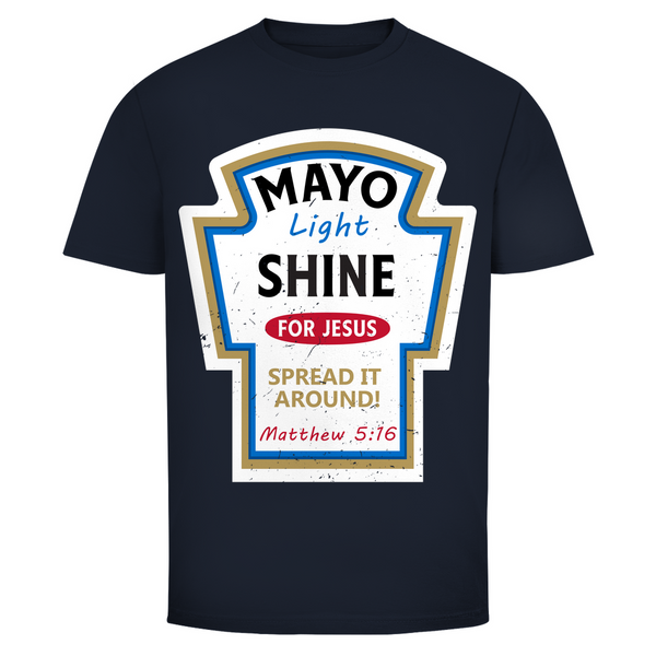 Herren T-Shirt mayo light shine matthew 5:16