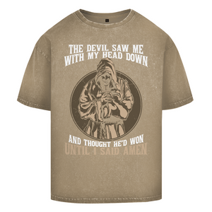 Oversize Washed T-Shirt until i said amen