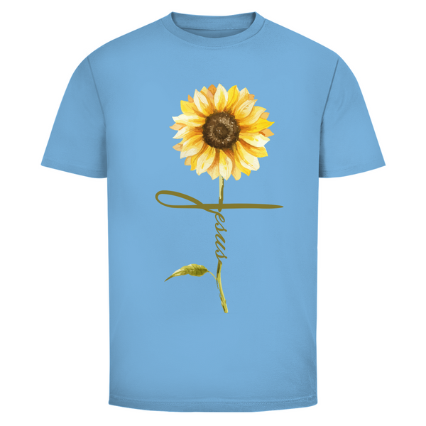 Herren T-Shirt jesus sonnenblume