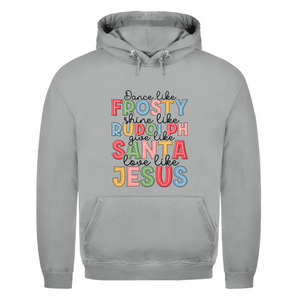 Herren Hoodie give like santa love like jesus