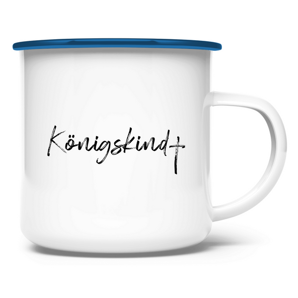 Emaille Tasse königskind