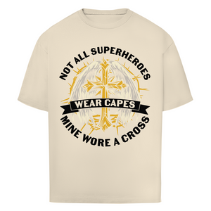 Oversize T-Shirt mine superheroes wore cross