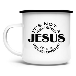 Emaille Tasse jesus its a relationship