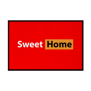 Fußmatte mit Gummirand sweet home