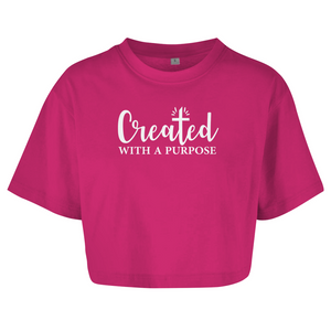 Damen Oversize Crop Top created with a purpose