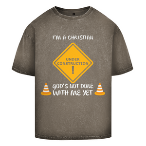 Oversize Washed T-Shirt christian under construction