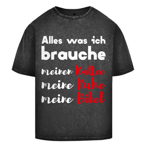 Oversize Washed T-Shirt alles was ich brauche