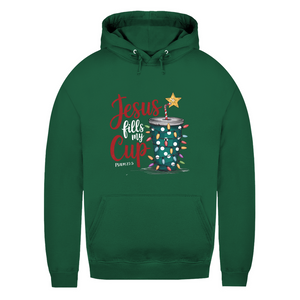 Damen Hoodie jesus fills my cup psalm 23.5