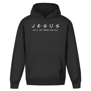 Oversize Hoodie Ohne Kordel jesus he will be there for you