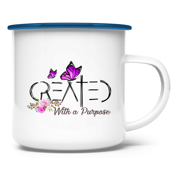 Emaille Tasse created with a purpose