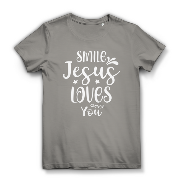 Damen Bio T-Shirt smile jesus loves you