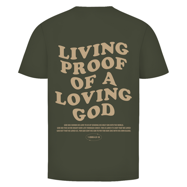 Herren T-Shirt a loving god 1 john 4:9-10