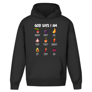Oversize Hoodie Ohne Kordel god says i am handsome