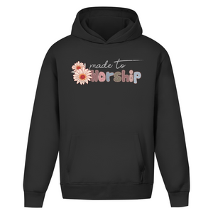 Oversize Hoodie Ohne Kordel made to worship