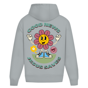 Oversize Hoodie Ohne Kordel good news jesus saves