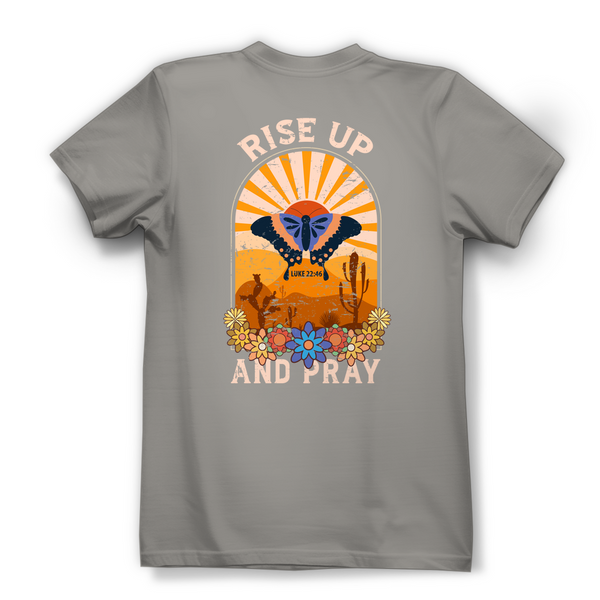 Damen Bio T-Shirt rise up and pray