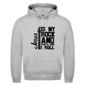 Herren Hoodie jesus is my rock guitarist
