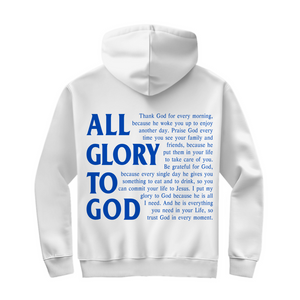 Herren Zipper Hoodie all glory to god