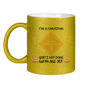 Glitzertasse christian under construction