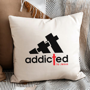 Kopfkissen zweifarbig addicted to Jesus