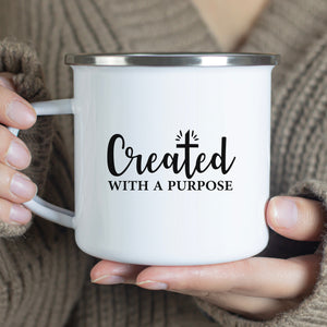 Emaille Tasse created with a purpose