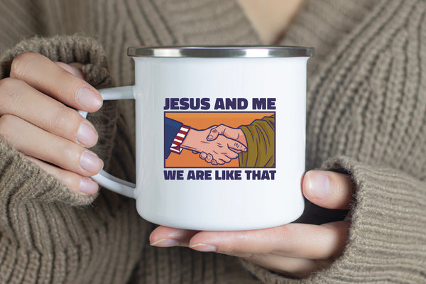 Emaille Tasse jesus and me