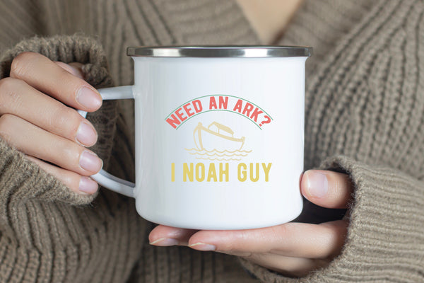 Emaille Tasse need an ark i noah guy