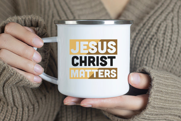 Emaille Tasse jesus christ matters