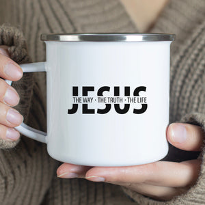 Emaille Tasse jesus the way the truth the life