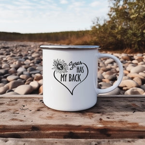 Emaille Tasse jesus has my back