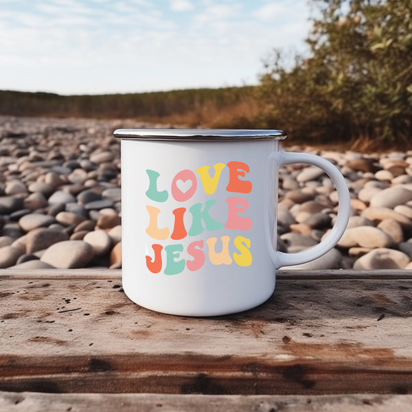 Emaille Tasse love like jesus