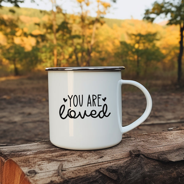 Emaille Tasse you are loved