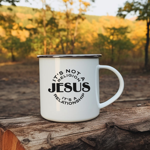 Emaille Tasse jesus its a relationship