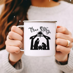 Emaille Tasse weihnachten true store