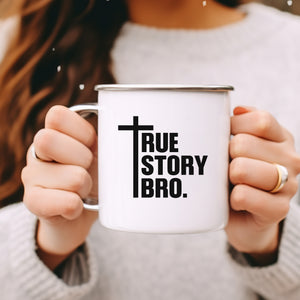 Emaille Tasse true store bro
