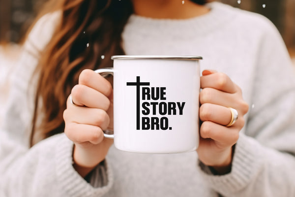 Emaille Tasse true store bro