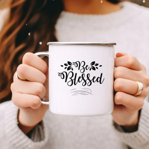 Emaille Tasse be the light for all mathew 5:16