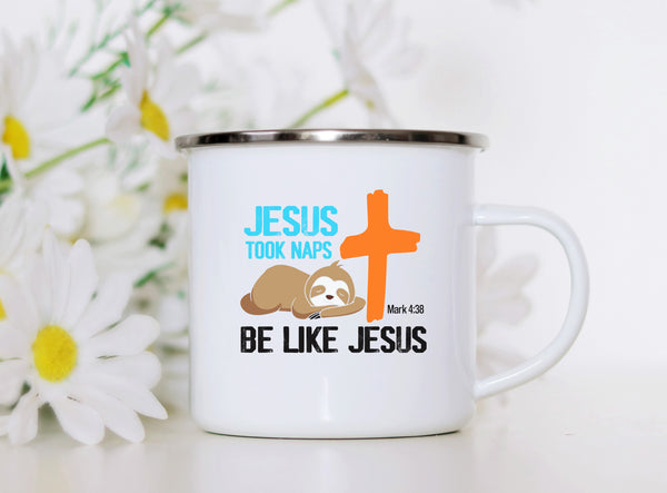 Emaille Tasse jesus took naps mark 4:38