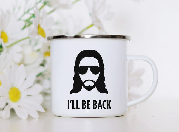 Emaille Tasse jesus i will be back