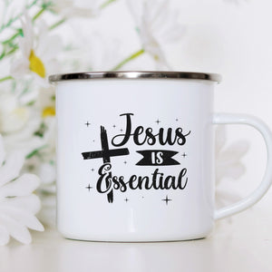 Emaille Tasse jesus is essential