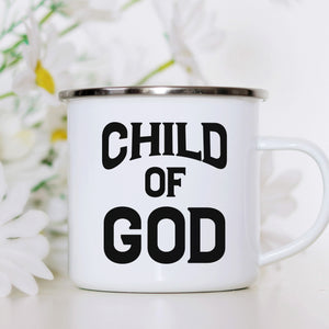 Emaille Tasse child of god