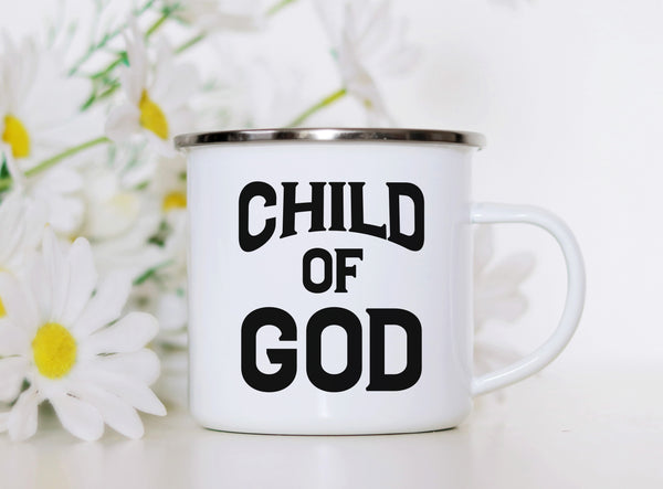 Emaille Tasse child of god