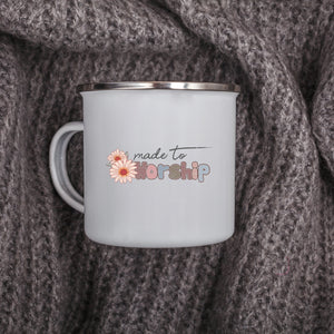 Emaille Tasse made to worship