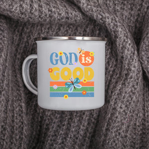 Emaille Tasse god is good