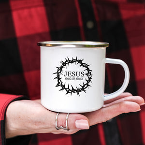 Emaille Tasse jesus könig der könige