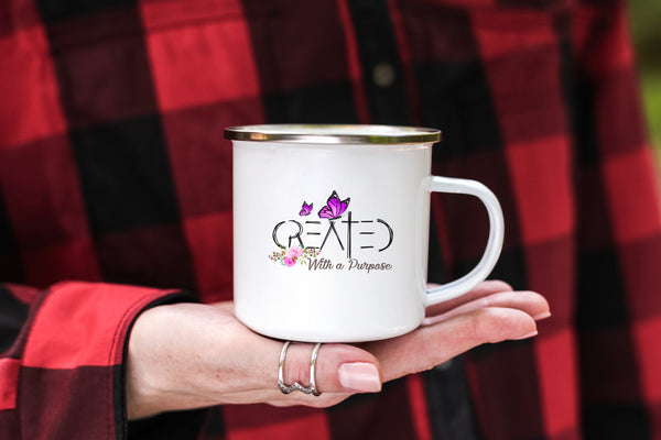 Emaille Tasse created with a purpose