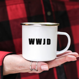 Emaille Tasse wwjd