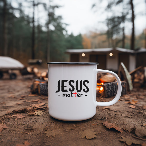 Emaille Tasse jesus matter